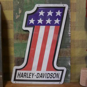 Harley Davidson（ハーレー・ダビッドソン） ダイカット メタルサイン