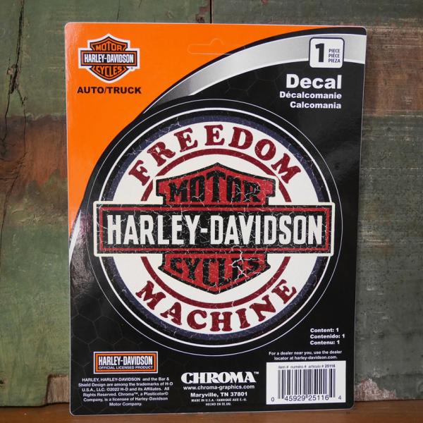 ハーレーダビッドソン フリーダムマシン デカール FREEDOM MACHINE Harley-Da...