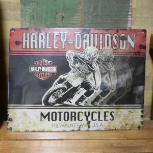 Harley Davidson（ハーレー・ダビッドソン） ブリキ看板 アンティーク