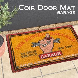 ガレージ Coir mat コイヤーマット ウェルカム 玄関マット GARAGE