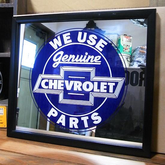 ウォールミラー シボレー CHEVROLET 壁掛け鏡 パブミラー