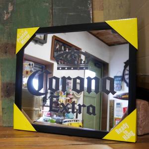 パブミラー ルート66 木製ミラー アメリカン雑貨 インテリア