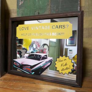 パブミラー CAR OF THE TIMES インテリア ウォールミラー 鏡 PUB