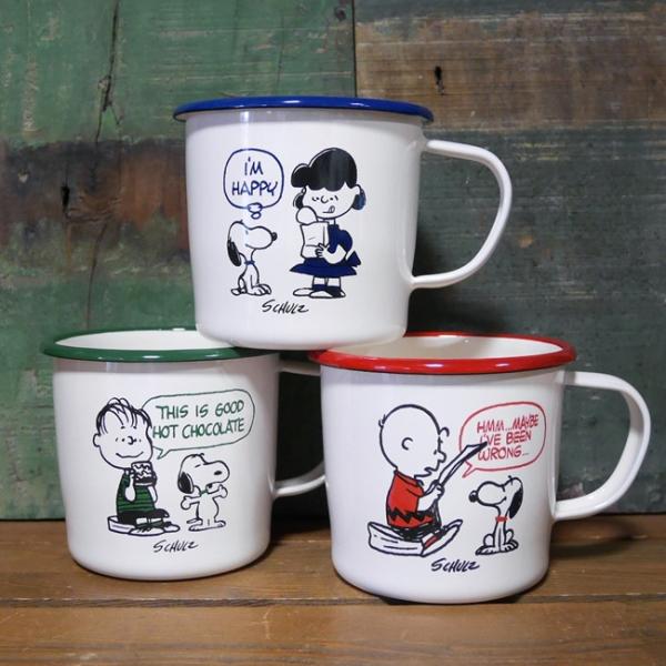 スヌーピー 琺瑯 マグカップ PEANUTS SNOOPY ホーロー コップ