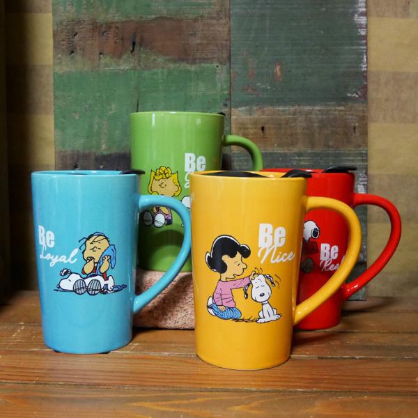 スヌーピー トラベル マグ 18oz. ふた付き マグカップ PEANUTS