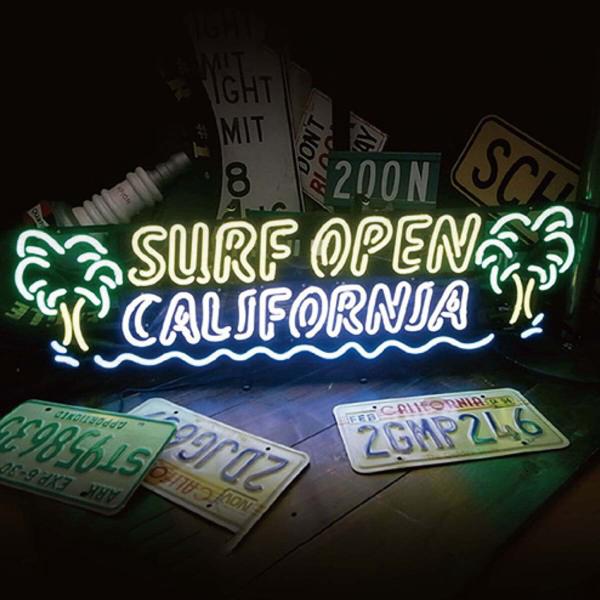 SURF OPEN ネオンサイン サーフ オープン カリフォルニア ネオン管 NEON SIGN