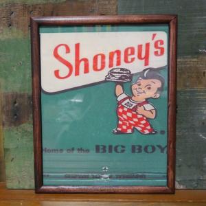 SHONEY'S BIG BOY インテリアピクチャー ビッグボーイ ポスター フレーム｜goodsfarm