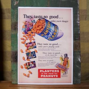 ピーナッツページ PEANUTS ポスター プランターズ ピーナッツ PLANTERS B4