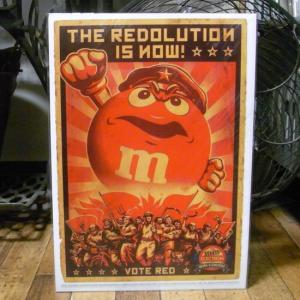 m&m's インテリア ポスター THE REVOLUTION IS NOW アメリカンポスター｜アメリカン雑貨のグッズファーム