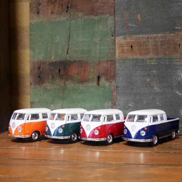 フォルクスワーゲンバス ダブルキャブ ピックアップ 1963 ダイキャストミニカー Volkswag...
