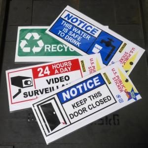 U.S. PUBLIC SIGN STICKER パブリックサイン ステッカー シール