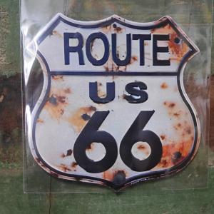 ROUTE66 PVC ステッカー Lサイズ ルート66 アメリカン ウォールステッカー OLD WH アメリカン雑貨｜goodsfarm