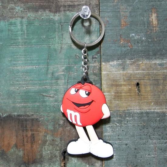キーホルダー m&amp;m&apos;s レッド エム＆エムズ アメリカン雑貨