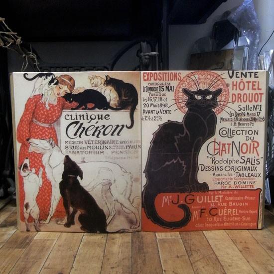 ウォールデコ BOOK WALL ART ロートレック インテリア Luna C&apos;est La Vi...