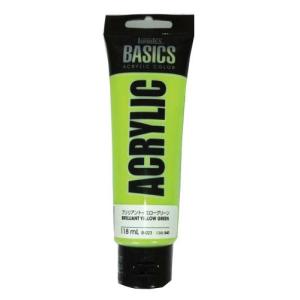 リキテックス アクリル絵具 リキテックス ベーシックス ブリリアントイエローグリーン B-023 118ml