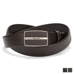 アクアスキュータム AQUASCUTUM ベルト レザーベルト メンズ 本革 日本製 LEATHER BELT ブラック ダーク ブラウン 黒 AQ-4080123L｜goodslabo