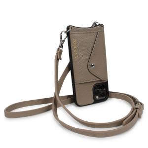 BANDOLIER バンドリヤー iPhone11 Pro ケース スマホ 携帯 ショルダー アイフォン 日本限定 DONNA SIDE SLOT LIGHT TAUPE 14DOBEGS｜goodslabo