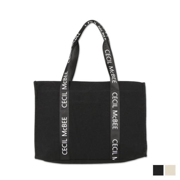 セシルマクビー CECIL McBEE トートバッグ レディース Lサイズ ファスナー付き ロゴタイ...