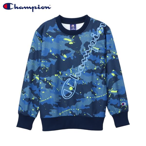チャンピオン Champion スウェット トレーナー 子供服 キッズ クルーネック 速乾 裏毛 ス...