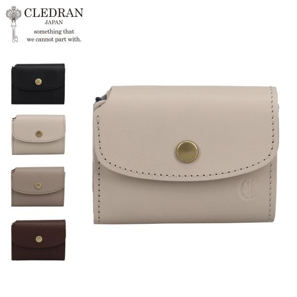 CLEDRAN クレドラン 財布 三つ折り財布 ミニ財布 メンズ レディース コンパクト 革 本革 ...