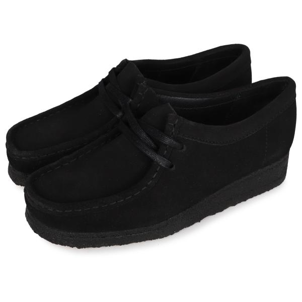 クラークス Clarks ワラビー ブーツ レディース WALLABEE ブラック 黒 261555...