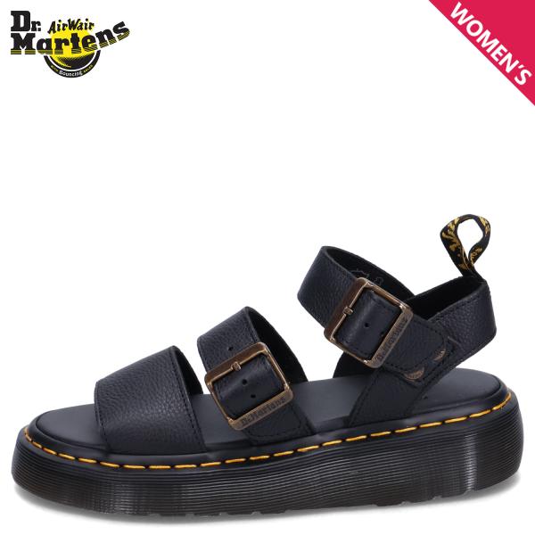 ドクターマーチン Dr.Martens ストラップサンダル グリフォン クアッド レディース 厚底 ...