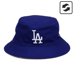 ニューエラ NEW ERA バケットハット 帽子 メンズ レディース リバーシブル BUCKET 01 MLB REVERSIBLE HAT ブルー カーキ 13515815｜goodslabo