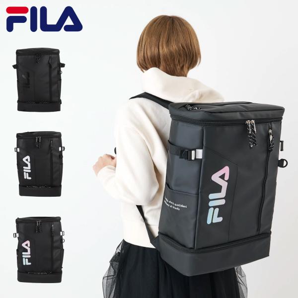 FILA フィラ リュック バッグ バックパック サイン メンズ レディース 35L ボックス型 軽...