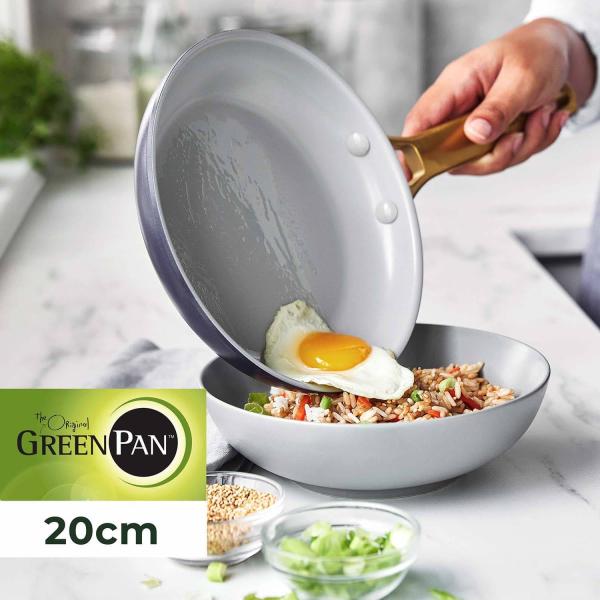 特典付き グリーンパン GREENPAN フライパン パドヴァコレクション 20cm IH ガス対応...