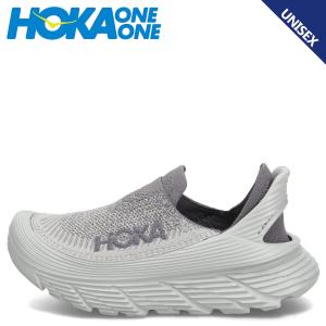 ホカオネオネ HOKA ONE ONE スニーカー スリッポン リストア メンズ TC レディース 厚底 RESTORE TC グレー 1134532