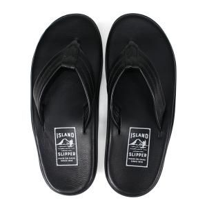 アイランドスリッパ ISLAND SLIPPER トングサンダル クラシック メンズ レザー THONG CLASSIC ブラック PB202｜goodslabo