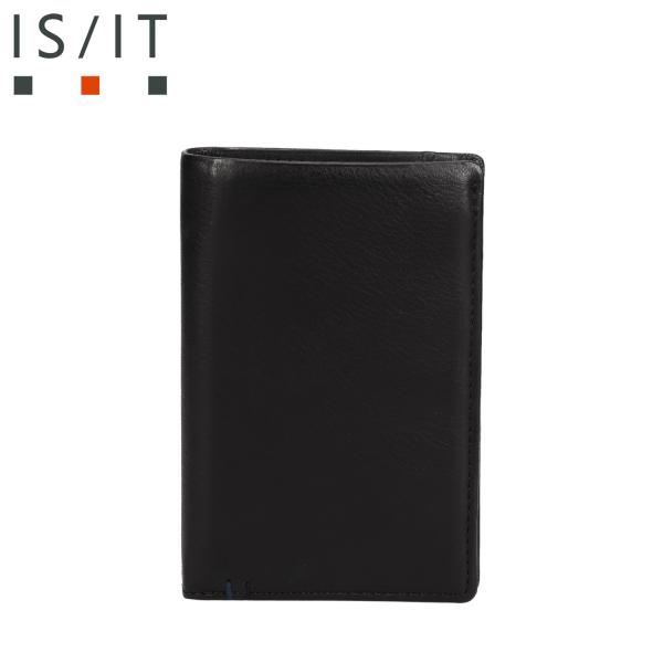 IS/IT イズイット 財布 二つ折りセミ長財布 メンズ 本革 コンパクト 小銭入れ付き シルキー ...