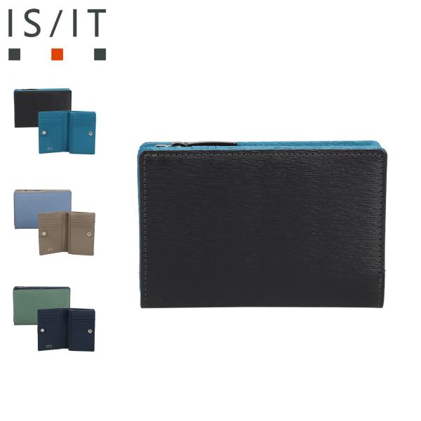 IS/IT イズイット 財布 二つ折り財布 セミ長財布 ノボII メンズ レディース 本革 牛革 軽...
