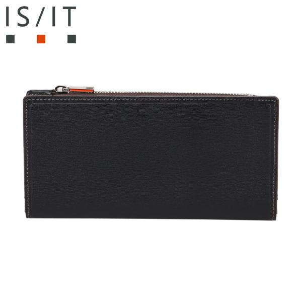 IS/IT イズイット 財布 長財布 ウエストII メンズ 本革 牛革 軽量 コンパクト 薄型 ブラ...
