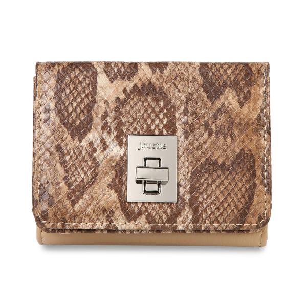 ジュエティ jouetie 財布 ミニ財布 三つ折り レディース ブラック アイボリー グレー ネイ...