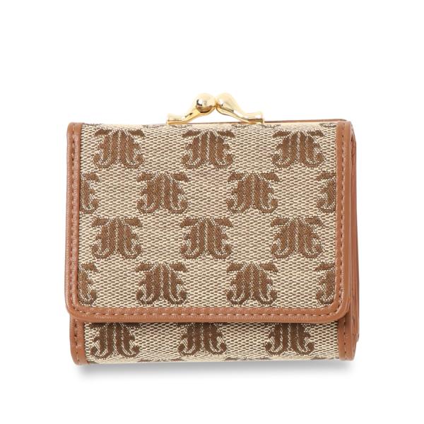 ジュエティ jouetie 財布 三つ折り レディース がま口 ブラック アイボリー ベージュ キャ...