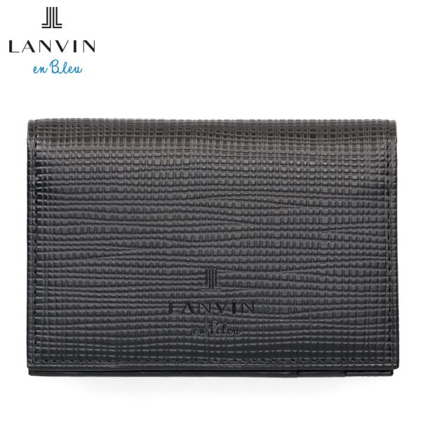 ランバン オン ブルー LANVIN en Bleu 名刺入れ カードケース メンズ スリム 本革 ...