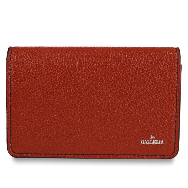 ラ ガレリア la GALLERIA ジェネリコ カードケース 名刺入れ 二つ折り メンズ 本革 G...
