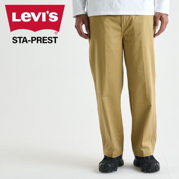 リーバイス LEVIS チノパンツ メンズ ステイプレスト STA PREST WIDE LEG C...