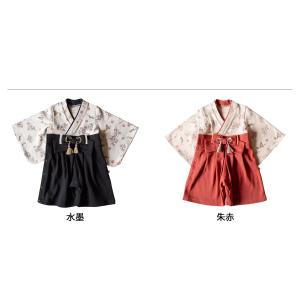 mocmof モクモフ 袴 ロンパース ベビー...の詳細画像5