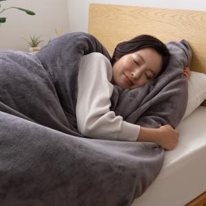 mofua モフア 毛布 カバー フリース 2枚合わせ プレミアムマイクロファイバー 寝具 DOUBLE BLANKET 402501