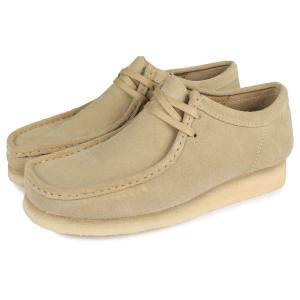 訳あり クラークス Clarks ワラビーブーツ メンズ WALLABEE ベージュ 2615551...