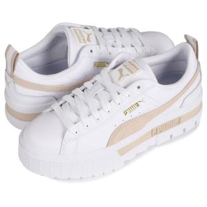 PUMA プーマ スニーカー レディース メイズ レザー ウィメンズ 厚底 MAYZE LEATHER WOMENS ホワイト 白 381983-02｜goodslabo