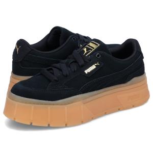 PUMA プーマ スニーカー レディース 厚底 ウィメンズ メイズ スタック ソフト ウィンター MAYZE STACK SOFT WINTER WNS ブラック 黒 393065-02