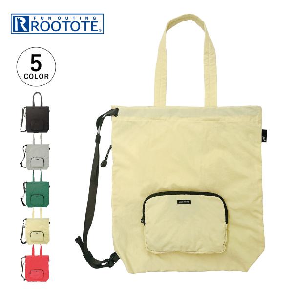 ROOTOTE ルートート トートバッグ メンズ レディース ファスナー付 パッカブル 折りたたみ ...