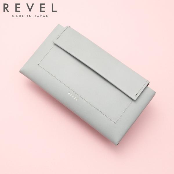 レヴェル REVEL 長財布 メンズ レディース 本革 薄型 LONG WALLET ホワイト 白 ...