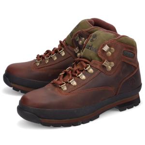 ティンバーランド Timberland ユーロ ハイカー レザー ブーツ メンズ EURO HIKER LEATHER ブラウン 95100｜goodslabo