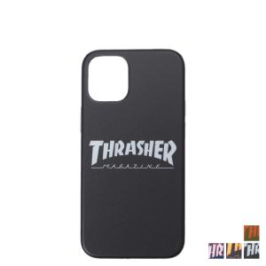 スラッシャー THRASHER iphone12 mini スマホケース メンズ レディース 携帯 アイフォン ブラック ネイビー オリーブ 黒 ネコポス可｜goodslabo