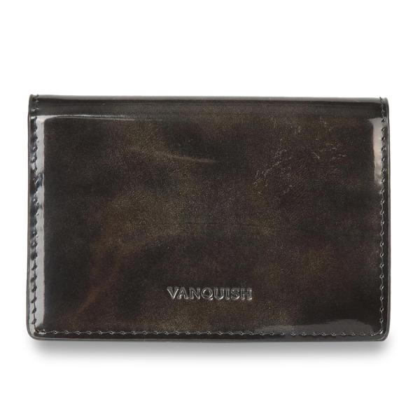 ヴァンキッシュ VANQUISH 名刺入れ カードケース 定期入れ メンズ 本革 CARD CASE...