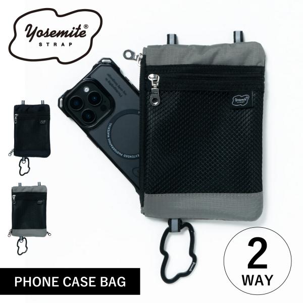 YOSEMITE ヨセミテ スマホポーチ スマホショルダー メンズ レディース 軽量 iPhone ...